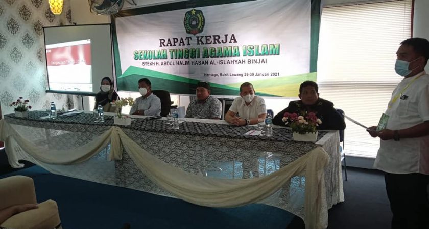 Rapat Kerja 29-30 Januari 2021 STAI Syekh H. Abdul Halim Hasan Al-Ishlahiyah Binjai : Hotel The Heritage Bukit Lawang Kab. Langkat